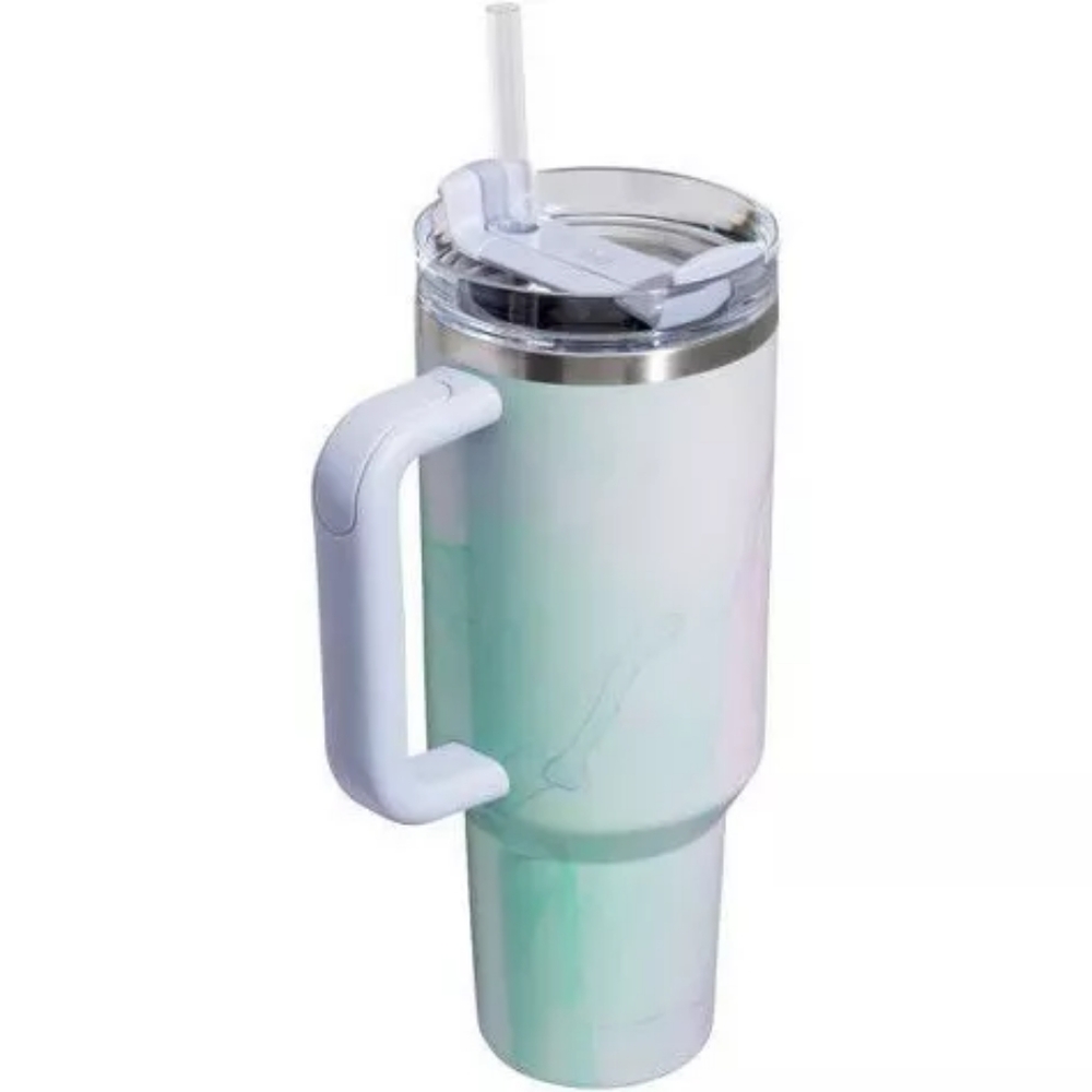 NWT Limited Edition Stanley 40oz H2.0 Flowstate Quencher Tumbler Watercolor Dusk - Picture 2 of 10